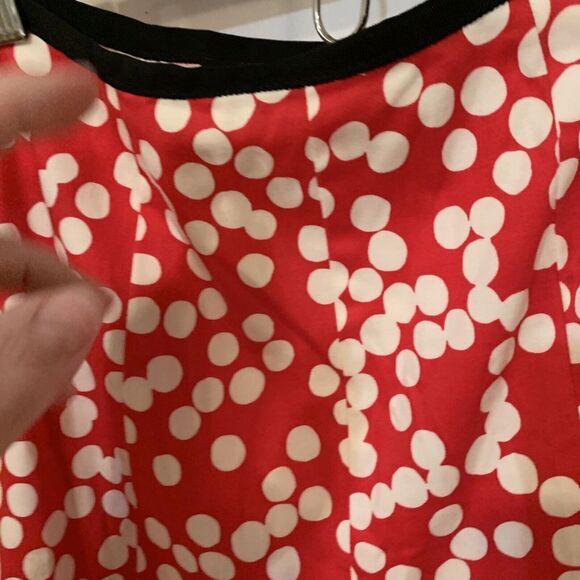 Sara Jane Skirt Womens 0 A Line Wearable Art Artsy Polka Dot Flare Retro Pleated - Picture 4 of 8